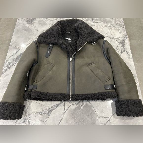 Zara Double Faced Jacket 💚 - Picture 2 of 8